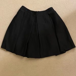 Black wool skirt